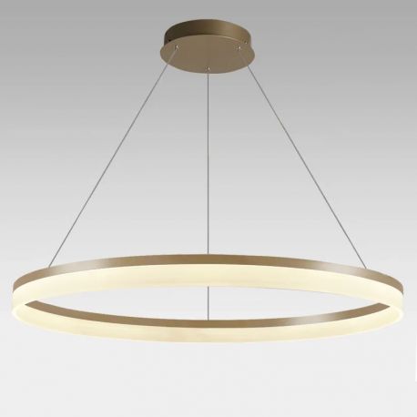 Candelabre, Lustre - Lustra LED XXL circulara suspendata Ara 100cm, Gold