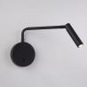 Aplica de perete cu reader LED Blackfriars negru