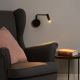 Aplice, corpuri de iluminat pentru pereti - Aplica de perete cu reader LED Blackfriars negru