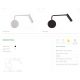 Aplice, corpuri de iluminat pentru pereti - Aplica de perete cu reader LED Blackfriars alb