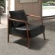 Fotolii - Fotoliu LUX design italian, Piele Naturala, Black