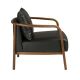 Fotolii - Fotoliu LUX design italian, Piele Naturala, Black