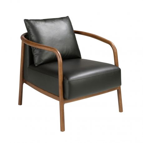 Fotolii - Fotoliu LUX design italian, Piele Naturala, Black
