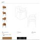 Scaune - Scaun design LUX, Metal, Piele Sintetica Brown