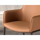 Scaune - Scaun design LUX, Metal, Piele Sintetica Brown