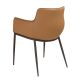 Scaune - Scaun design LUX, Metal, Piele Sintetica Brown