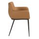 Scaune - Scaun design LUX, Metal, Piele Sintetica Brown