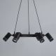 Pendule, Lustre suspendate - Lustra LED suspendata cu 6 spoturi directionabile, Laser negru