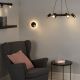 Pendule, Lustre suspendate - Lustra LED suspendata cu 6 spoturi directionabile, Laser negru
