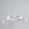 Lustra LED suspendata cu 6 spoturi directionabile, Laser alb