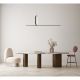 Pendule, Lustre suspendate - Lustra moderna neagra LED PELLE 3-STEP DIMM