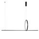 Pendule, Lustre suspendate - Lustra moderna neagra LED PELLE 3-STEP DIMM