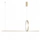 Lustra moderna aurie LED PELLE 3-STEP DIMM