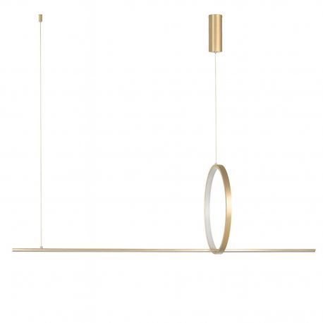 Pendule, Lustre suspendate - Lustra moderna aurie LED PELLE 3-STEP DIMM