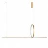 Lustra moderna aurie LED PELLE 3-STEP DIMM