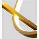 Pendule, Lustre suspendate - Lustra moderna aurie LED PELLE 3-STEP DIMM