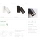 Aplice cu Spot - Aplica cu spot directionabil Laser 1, alb