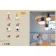 Aplice, corpuri de iluminat pentru pereti - Aplica de perete din ceramica design italian Habea