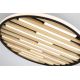 Plafoniere - Plafoniera LED metal negru cu lemn Equalise