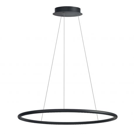 Pendule, Lustre suspendate - Lustra circulara LED APUS 80 negru