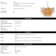Candelabre, Lustre - Candelabru LUX sticla champagne, Clarendon alama antic