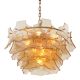 Candelabre, Lustre - Candelabru LUX sticla champagne, Clarendon alama antic