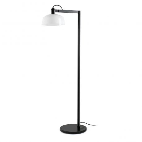 Lampadare - Lampadar de podea metal TATAWIN negru, alb