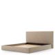Paturi - Pat dublu tapitat design LUX Ashford 180x210cm, Beckett beige