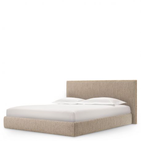 Paturi - Pat dublu tapitat design LUX Ashford 180x210cm, Beckett beige