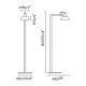 Lampadare - Lampadar de podea metal TATAWIN negru