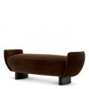 Bancheta LUX dormitor Stirling, catifea maro