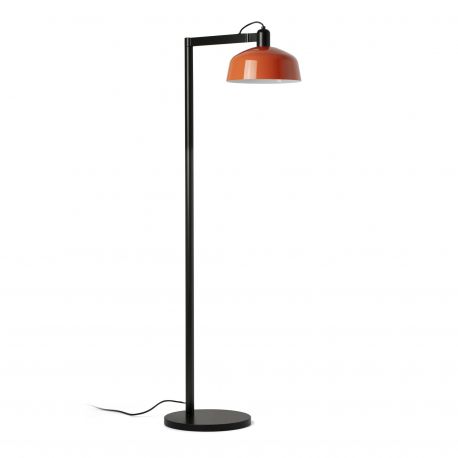 Lampadare - Lampadar de podea metal TATAWIN negru, orange