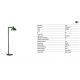 Lampadare - Lampadar de podea metal TATAWIN negru, verde