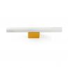 Aplica LED oglinda, tablou IP44 CALMA galben/opal 30cm