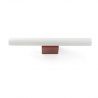 Aplica LED oglinda, tablou IP44 CALMA terracotta/opal 30cm