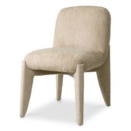 Scaun dining tapitat LUX Marius, Terren natural