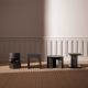 Masute Living - Masuta auxiliara design LUX Caldera, Ebony oak veneer