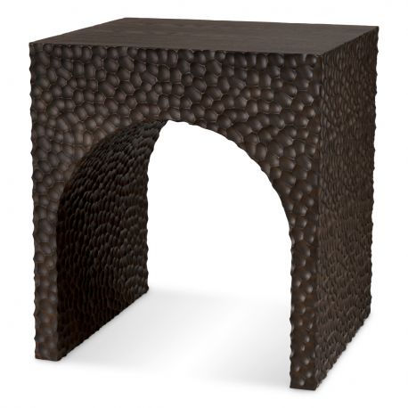 Masute Living - Masuta auxiliara design LUX Caldera, Ebony oak veneer
