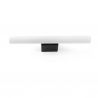 Aplica LED oglinda, tablou IP44 CALMA negru/opal 30cm