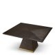 Mese dining - Masa dining design LUX Rexton 150x150cm, Ebony oak veneer