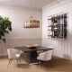 Mese dining - Masa dining design LUX Rexton 150x150cm, Ebony oak veneer