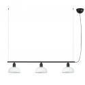 Lustra suspendata metal TATAWIN S 3L negru, alb