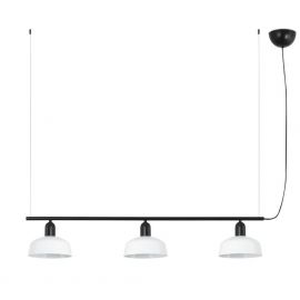 Corpuri de iluminat - Lustra suspendata metal TATAWIN S 3L negru, alb