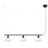 Lustra suspendata metal TATAWIN S 3L negru, alb