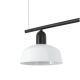 Corpuri de iluminat - Lustra suspendata metal TATAWIN S 3L negru, alb
