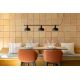 Pendule, Lustre suspendate - Lustra suspendata metal TATAWIN S 3L negru