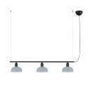 Lustra suspendata metal TATAWIN S 3L negru, blue
