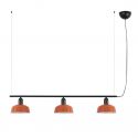 Lustra suspendata metal TATAWIN S 3L negru, orange
