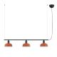 Pendule, Lustre suspendate - Lustra suspendata metal TATAWIN S 3L negru, orange