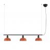 Lustra suspendata metal TATAWIN S 3L negru, orange